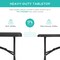 Best Choice Products 8ft Plastic Folding Table, Indoor Outdoor Heavy Duty Portable w/ Handle, Lock for Picnic
